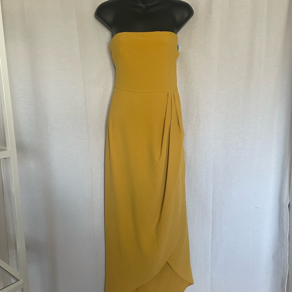 Aakaa Burnt Yellow Dress